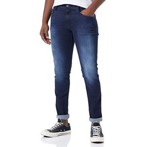Replay Anbass Slim Fit herenjeans met power stretch, donkerblauw 007-2, 33W x 36L