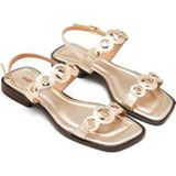 Gezondheidsslippers - Leren Sandalen - Leer - Gevoerd Latex Voetbed