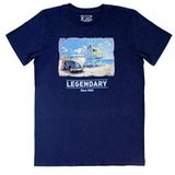 BRISA VW Collection Volkswagen T1 Bus Transporter T-shirt Uniseks (M) - Beachlife/Blauw