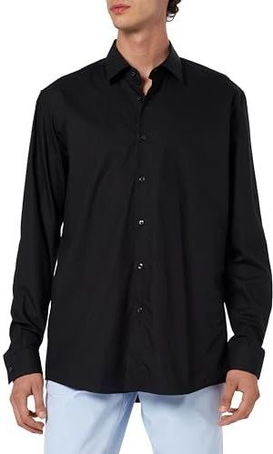 Hugo - 50519812 - Overhemd - Blauw - Moderne Pasvorm, Kentkraag, 100% Katoen