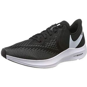 Nike Nike Zoom Winflo 6, Heren Loopschoenen, Zwart (Zwart/Wit/Dk Grijs/Mtlc Platinum 001), 11 UK (46 EU), Zwart Zwart Wit Dk Grijs Mtlc Platina 001, 46 EU
