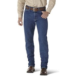 Wrangler Heren originele fit jeans, Donkere steen, Eén maat, Zwaargewicht steen denim, 40W / 30L