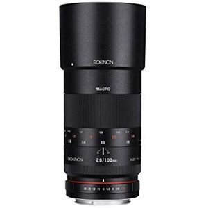 Rokinon 100 mm F2.8 ED UMC Full Frame telelens macro lens voor Canon EF Digital SLR camera's