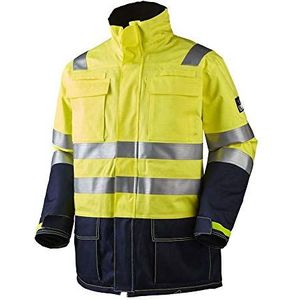 J.A.K. 1344700 Serie 13134 80% katoen / 19% polyester / 1% negatieve parka, geel/marine, XS maat