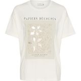 Kaffe - Oversized Tee - Krijt - 100% Katoen