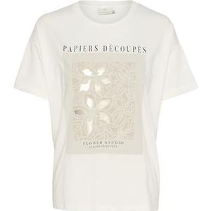 Kaffe - Oversized Tee - Krijt - 100% Katoen