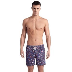 ARENA Heren Waterprints Beach Boxer Ao Strandbroek voor heren, Sepia-multi, S