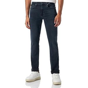 7 For All Mankind Paxtyn Special Edition Stretch Tek Mentor met multisquiggle, Donkerblauw, 34
