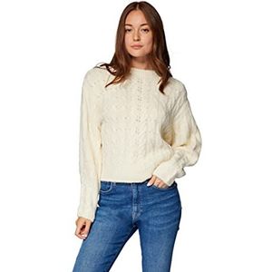 Mavi Dames Crew Neck Sweater Trui, Wolk Creme, X-Klein, wolk crème, XS