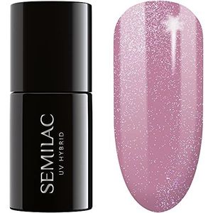 Semilac UV nagellak Hybrid 319 Shimmer Dust Pink 7ml