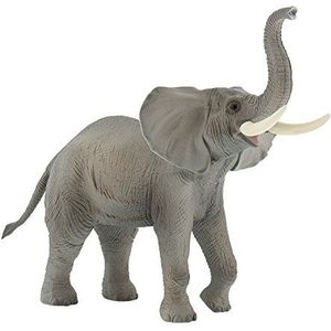 Bullyland 63685 - Speelfiguur Afrikaanse olifant, ca. 21 cm grote dierenfiguur, detailgetrouw, PVC-vrij, ideaal als taartfiguur en klein cadeau voor kinderen vanaf 3 jaar