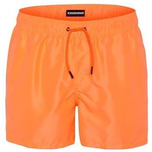 Chiemsee Zwemshorts met contrast zwemshorts met contrastlogo, 15-1360, Shocking Orange, L, heren