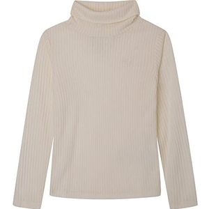 Pepe Jeans Bailey T-shirt voor meisjes, Wit (schuim), 8 Jaren