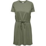 JDY DALILA S/S String Dress JRS ATK, Deep Lichen Green/Detail: melange, L