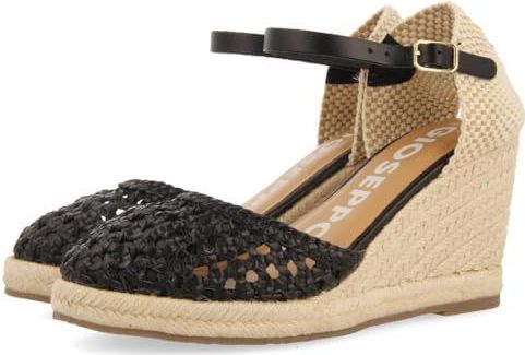 GIOSEPPO - SERIGNAN - Damessandalen - Zwart - Leer - Flexibele Bodem