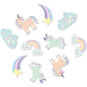 Folat 68321 Tafelconfetti XL Unicorns & Rainbows - 45 stuks