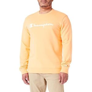 Champion Legacy American Classics Heavy Powerblend Terry Logo Crewneck sweatshirt, oranje, S voor heren