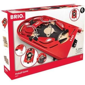 BRIO Play 34017 houten flipperkast Space Safari - flipperkast als houten speelgoed voor kinderen - kinderspeelgoed aanbevolen vanaf 6 jaar
