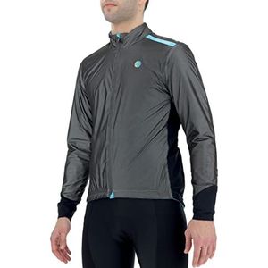 UYN Heren Be Seen Aerofit functionele jas, Blackboard Melange/Iridescent, L