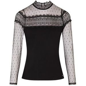 Gebreide Trui - Effen - Viscose - V-hals - Kant - Slanke Pasvorm