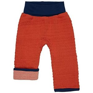 loud + proud Uniseks gebreide kinderbroek, GOTS gecertificeerde broek, Cinnamon, 62/68
