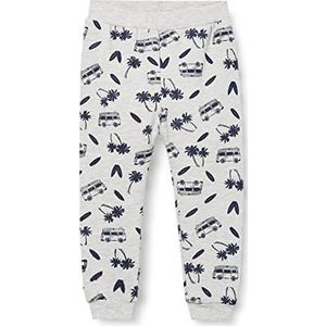 Koton Joggingbroek voor baby's, jongens, elastische tailleband, autoprint, sweatpants, Grijs Melange (Grm), 9-12 Maanden