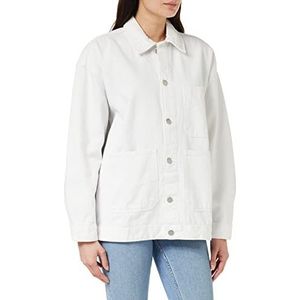 Dr. Denim Dames Ina Worker Jacket, Kleur: wit, M