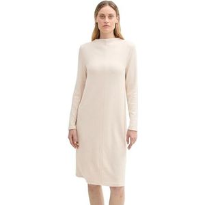 Tom Tailor - 1043877 - Jurk - Doeskin Melange - Lange Mouwen