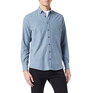 Daniel Hechter Heren shirt B.D. Casual RF hemd, Steel Blue, S