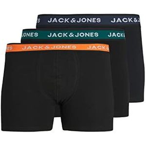 Jack & Jones Boxershorts voor heren, Uitbundigheid/Pack: Navy Blazer - Deep Teal, S