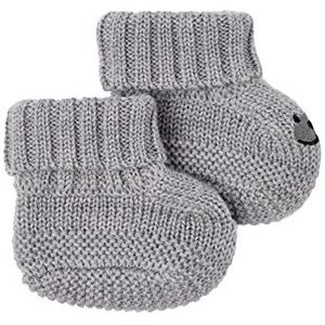 NAME IT Unisex NBNWRUNI Wool Knit Slippers XXIII sokken, Grey Melange, 74W / 80L, gemengd grijs, 62/68 cm