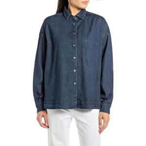 Replay Dames jeanshemd Comfort Fit, 007, donkerblauw, L