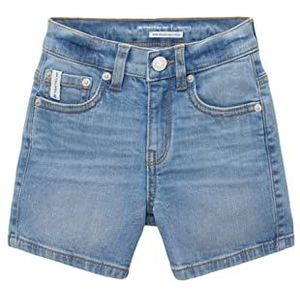TOM TAILOR Jeans shorts voor meisjes en kinderen, straight fit, 10119 - Used Mid Stone Blue Denim, 98 cm