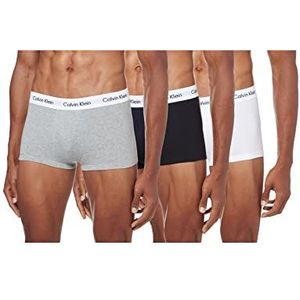 Calvin Klein heren Onderbroek 3P Trunk,Mehrfarbig (998 BLACK/WHITE/GREY HEATHER),M