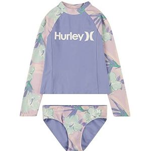 Hurley Hrlg 2-delige Rashguard Set voor meisjes, tweedelig badpak
