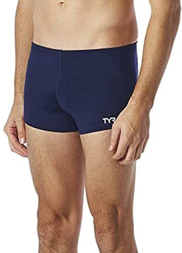 TYR - Herenbadpak - Blauw - Solid Square Leg - Durafast Elite 300