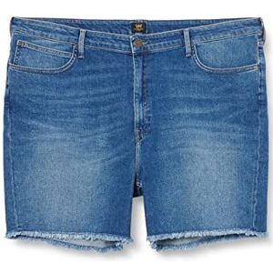 Lee Femme Boyfriend Plus Size Shorts, Blauw (Blue Drop EM), 44W