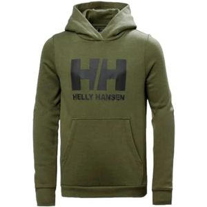 Helly Hansen Junior Unisex Jr HH Logo Hoodie 2.0, Utility Groen, 12
