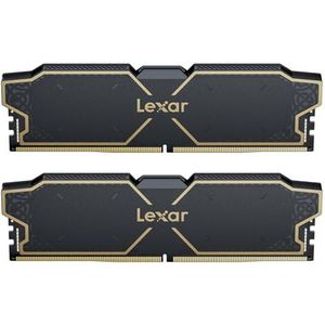Lexar THOR OC DDR5 RAM 32GB kit (16GB x 2) 6000 MHz, DRAM 288-pins UDIMM Desktop Geheugen, Computer Geheugen voor XMP 3.0 en AMD EXPO, CL32-38-38-96, 1.3V (LD5U16G60C32LG-RGD)