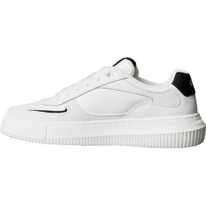 8719965074583 Dames Chunky Cupsole Low LTH NU WN ML YW0YW02001 Top, wit (helder wit/zwart), 4 UK, Wit Helder Wit Zwart, 37 EU