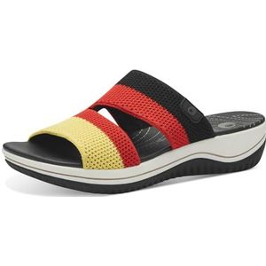 Coshy: Vacation for your feet - A hallux-optimized extra width waterproof vegan mule, fan edition (multi-colour), 38 EU