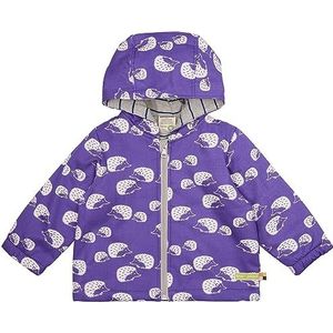loud + proud Meisjes waterafstotende jas, gewatteerd, GOTS-gecertificeerd anorak, violet, 86/92, paars, 86/92 cm