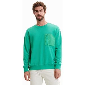 Desigual Men's Dylan 4016 Verde ESTANQUE Sweater, groen, large, groen, L