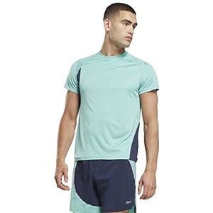 Reebok Heren Running SS Speedwick TEE T-shirts, semi klassiek groenblauw, L