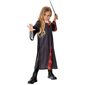 Rubies Harry Potter kostuum voor jongens en meisjes, luxe tuniek met gedrukte details, bril en toverstaf, officieel Harry Potter-kostuum voor Halloween, Kerstmis, carnaval en verjaardag (301233-S)