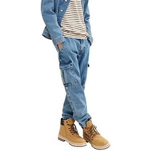 TOM TAILOR Denim Uomini Loose Fit Cargo Jeans 1034111, 10118 - Used Light Stone Blue Denim, 29W / 32L