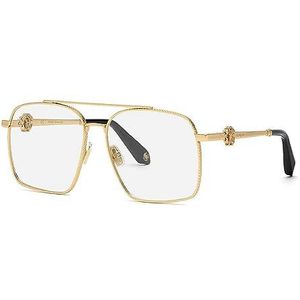 Just Cavalli Roberto Cavalli Uniseks bril voor volwassenen, goudkleurig (Yellow Gold), 58/15/140
