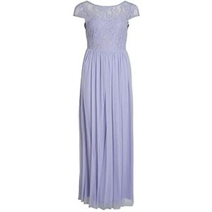 Vila Dames VIULRICANA S/S V-hals Maxi Dress/BM/DC jurk, Kentucky Blue, 40, Kentucky Blue, 40