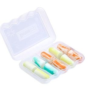 Kinbontop zachte schuimoordopjes, 35dB SNR, ruisonderdrukking, gehoorbescherming, slapen, werken, schieten, reizen - gemengde kleuren (5-pack)