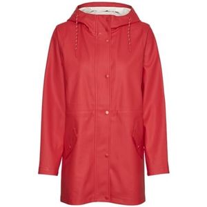 VERO MODA VMMALOU Coated Jacket NOOS Regenjas, Fiery Red, S, fiery red, S